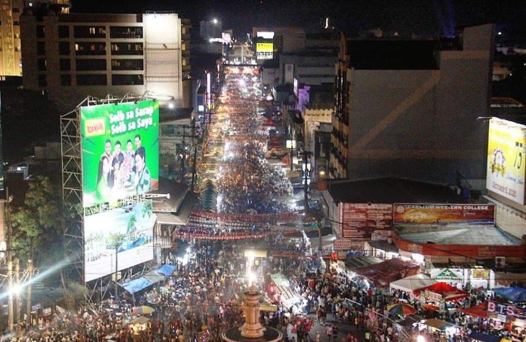 The Dinagyang Festival crowd