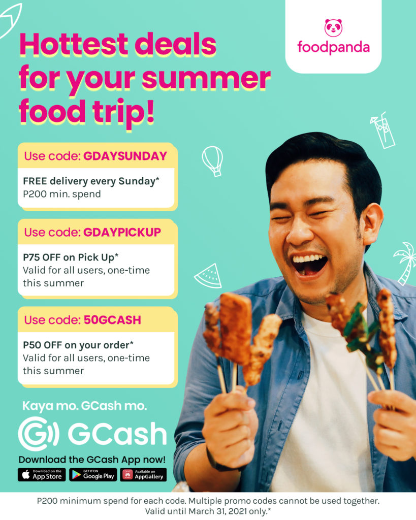 GCash foodpanda summer deals